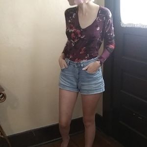 Floral long sleeve shirt